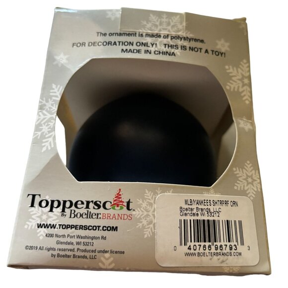 New York Yankees Shatterproof Snowflake Ornament Sports Collectors Topperscot - Picture 3 of 4